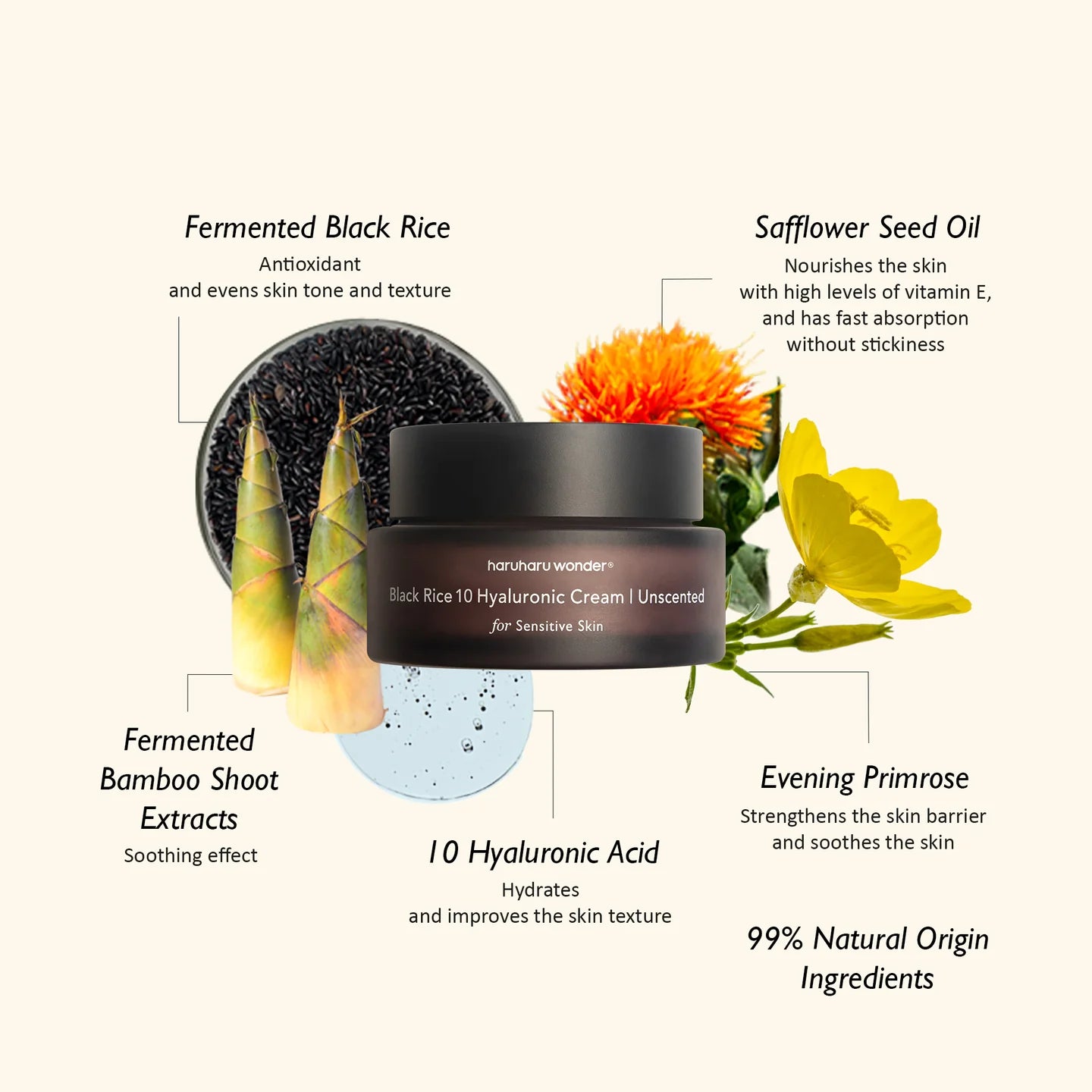 Black Rice 10 Hyaluronic Cream Unscented