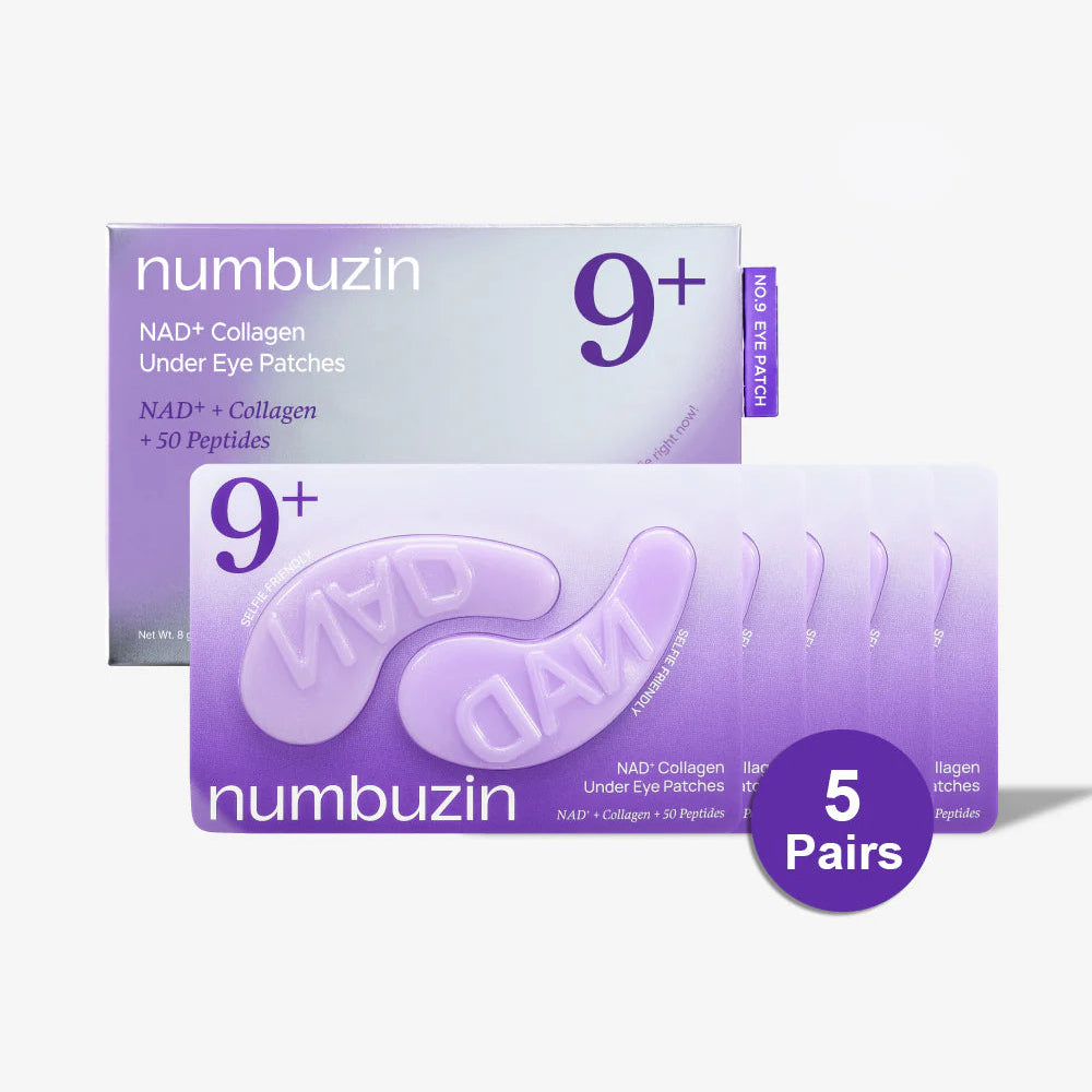 Numbuzin NAD+ Collagen Under Eye Patches packaging on a white background