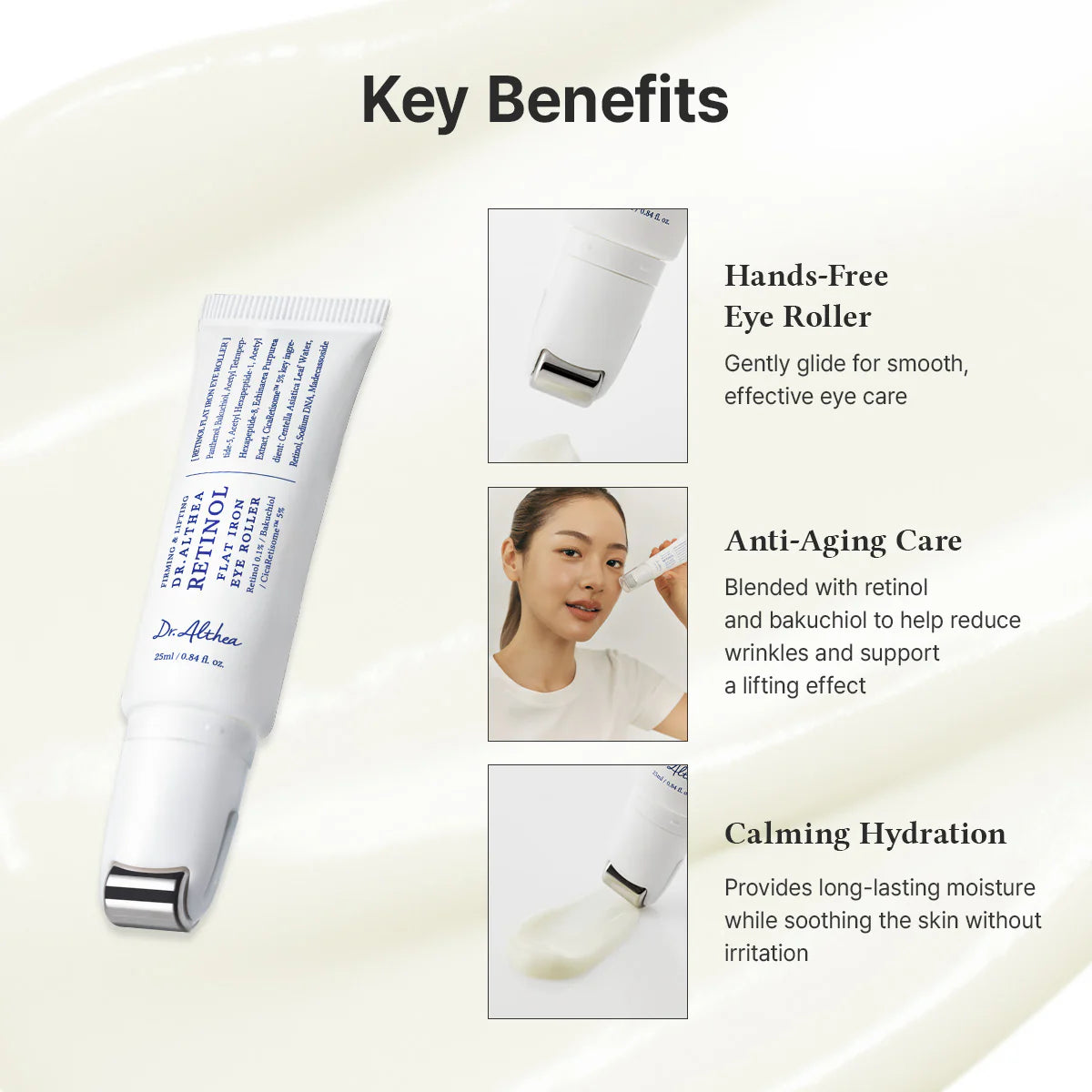 DR. ALTHEA RETINOL FLAT IRON EYE ROLLER