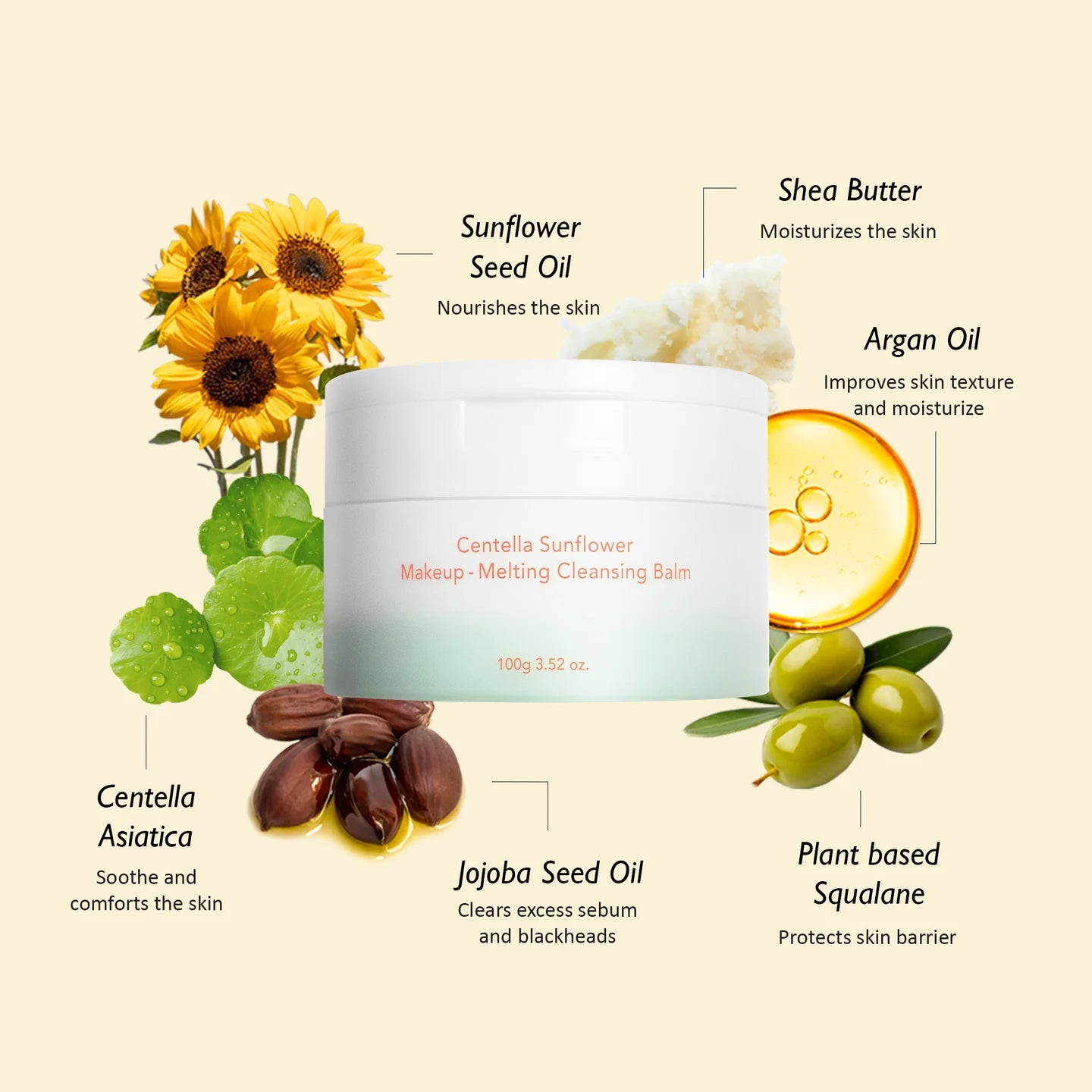 Centella Sunflower Makeup-Melting Cleansing Balm