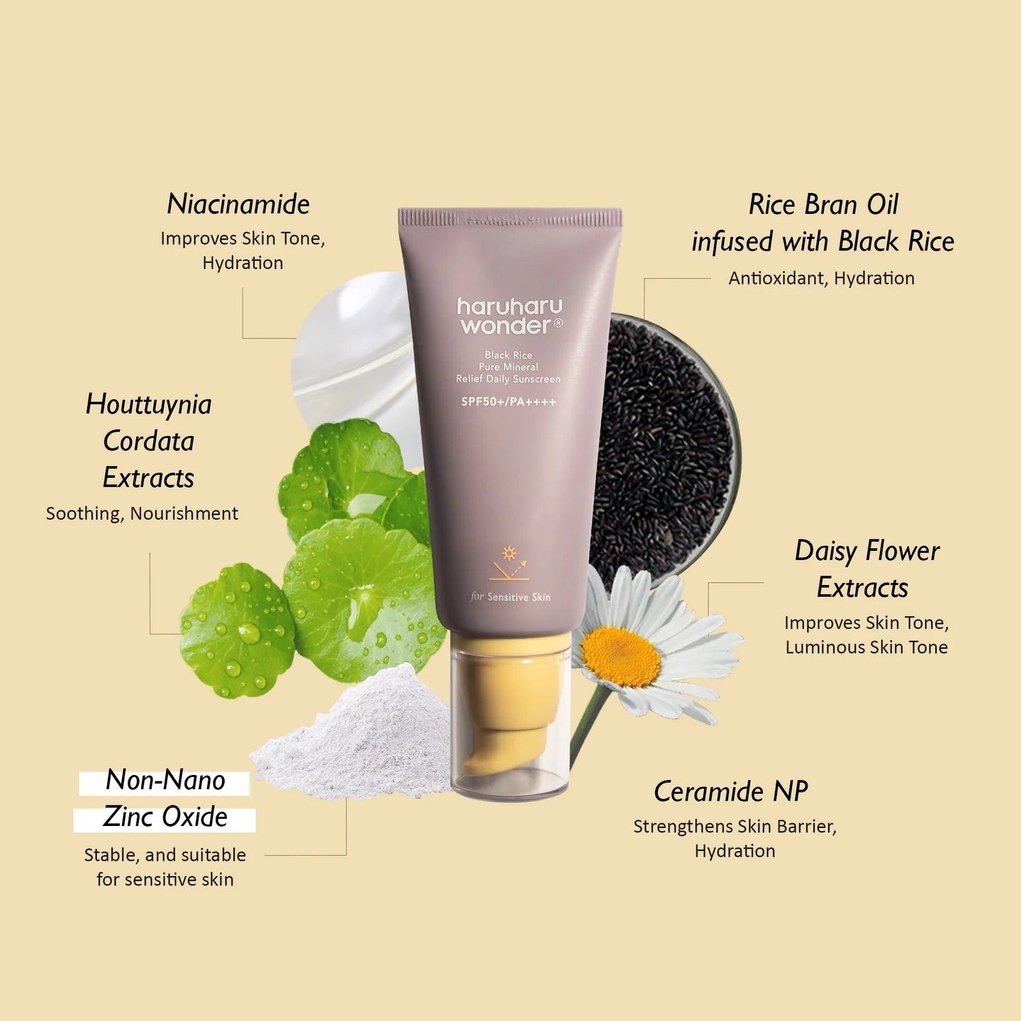 Black Rice Pure Mineral Relief Daily Sunscreen