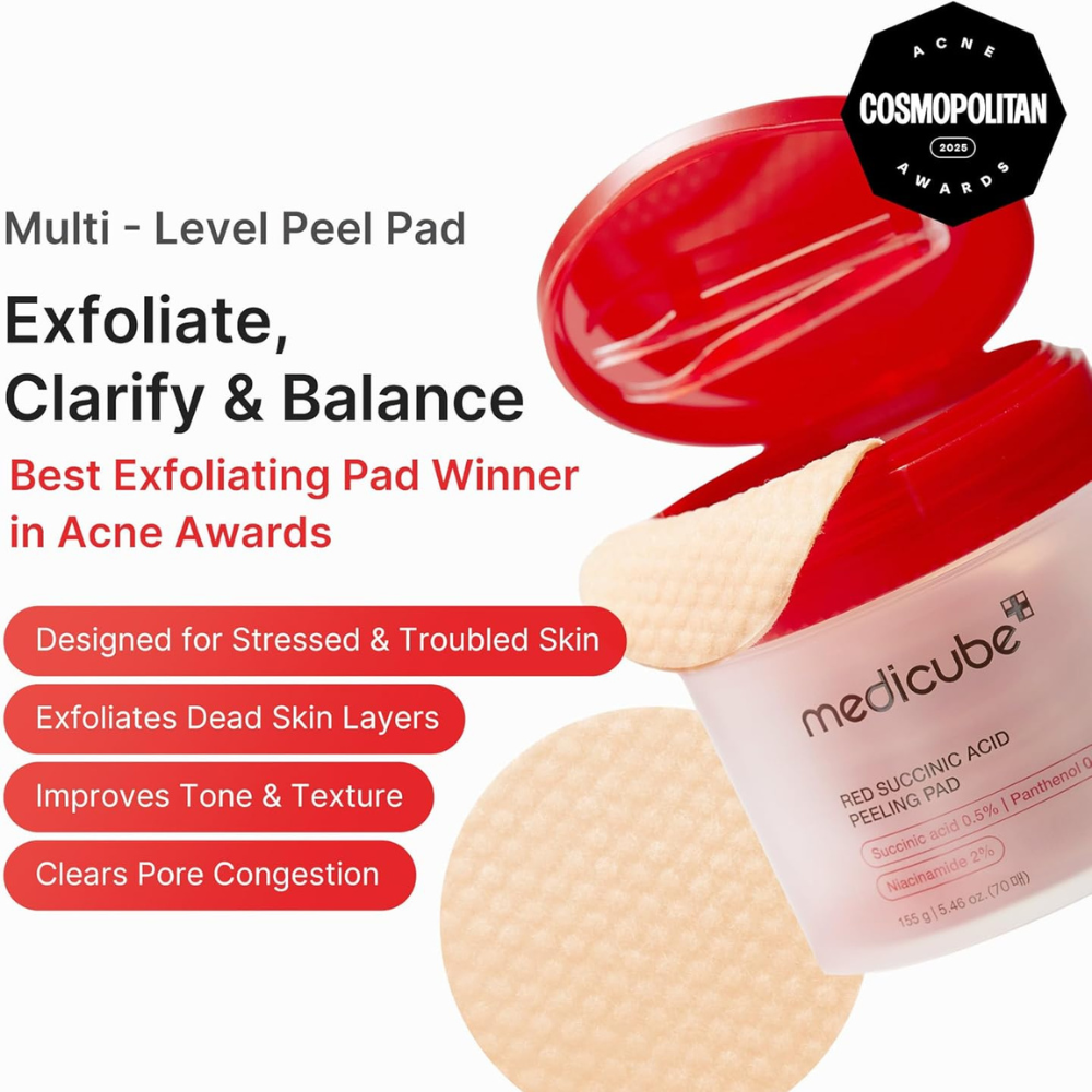 Red Succinic Acid Peeling Pad