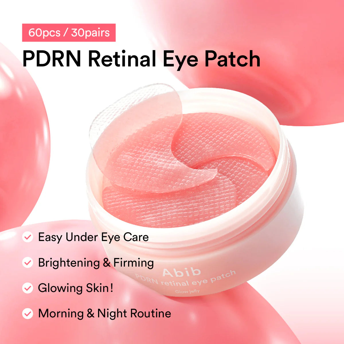 PDRN retinal eye patch Glow jelly