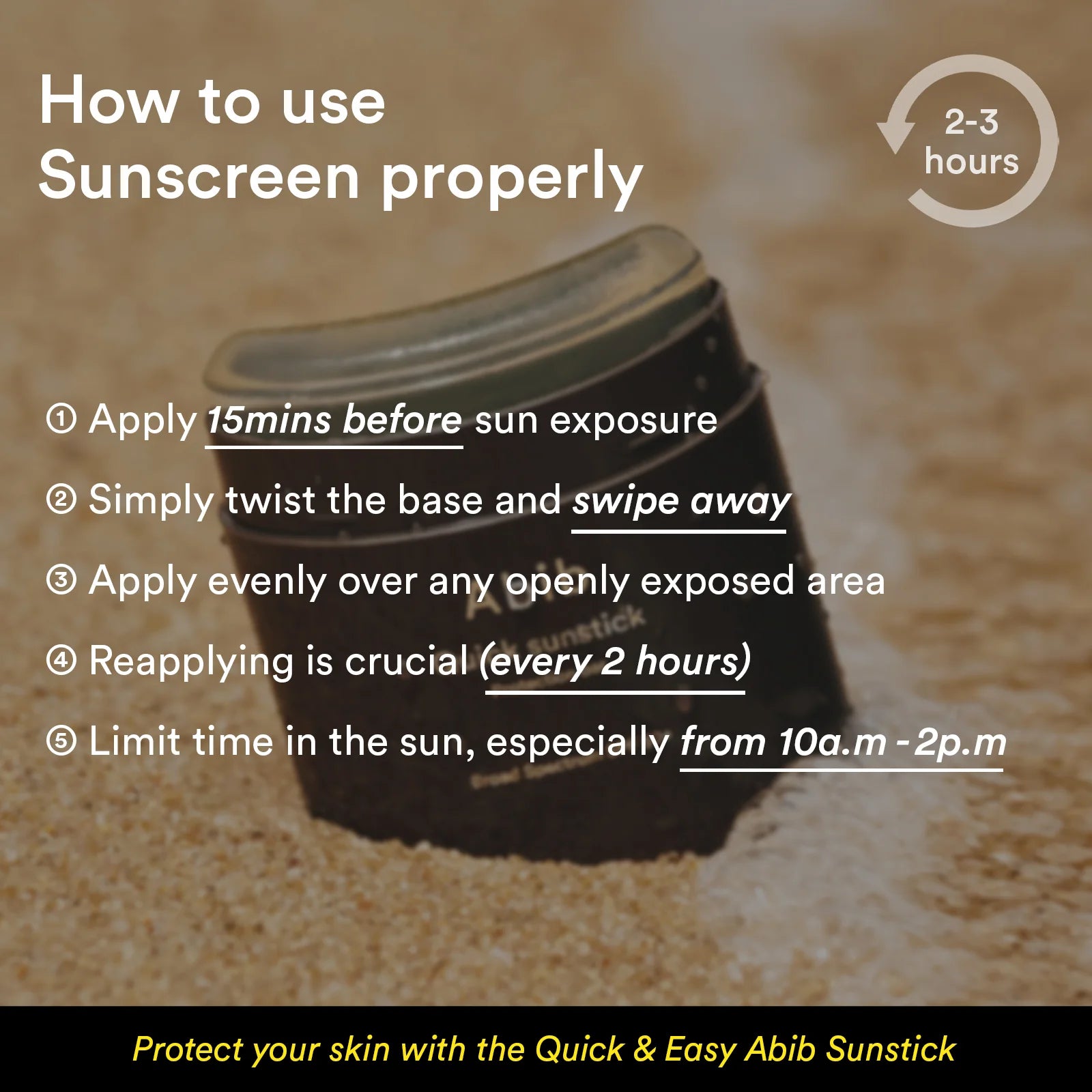 Abib Quick Sunstick Protection Bar SPF50+ PA++++