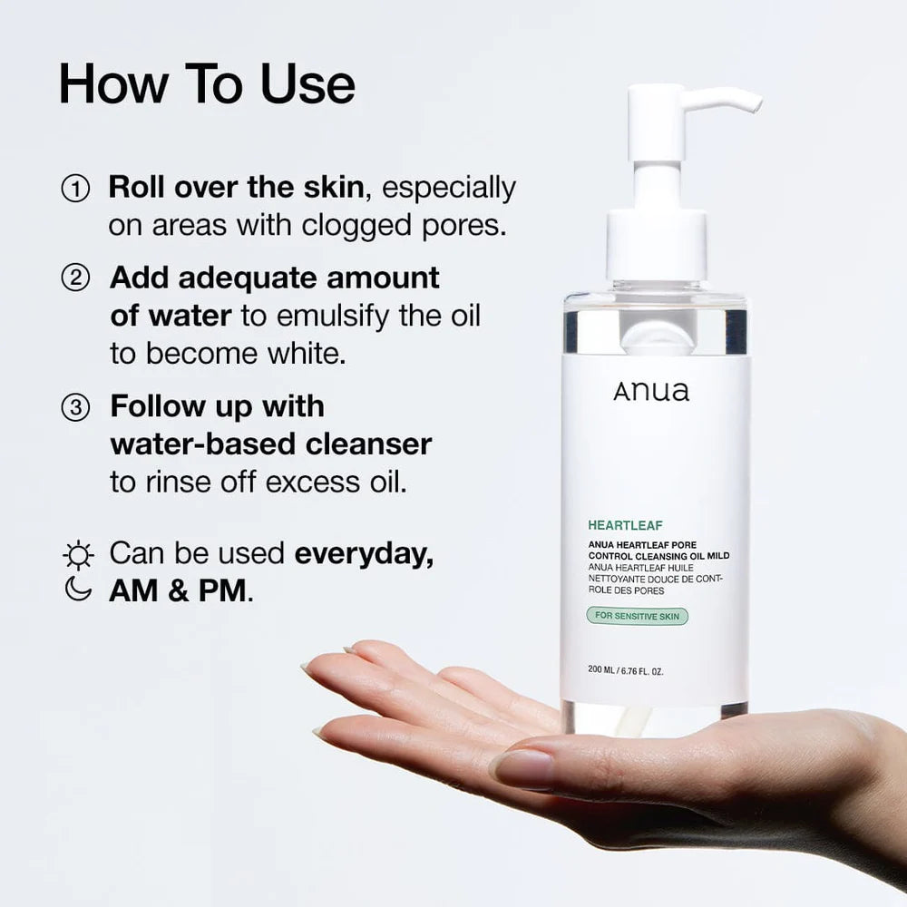 Heartleaf Pore Control Cleansing Oil Mild